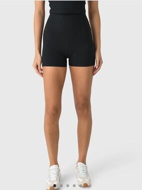 Beyond Yoga Shorts NWT Keep Pace Spacedye 3” High Waist in Darkest Night Size XL